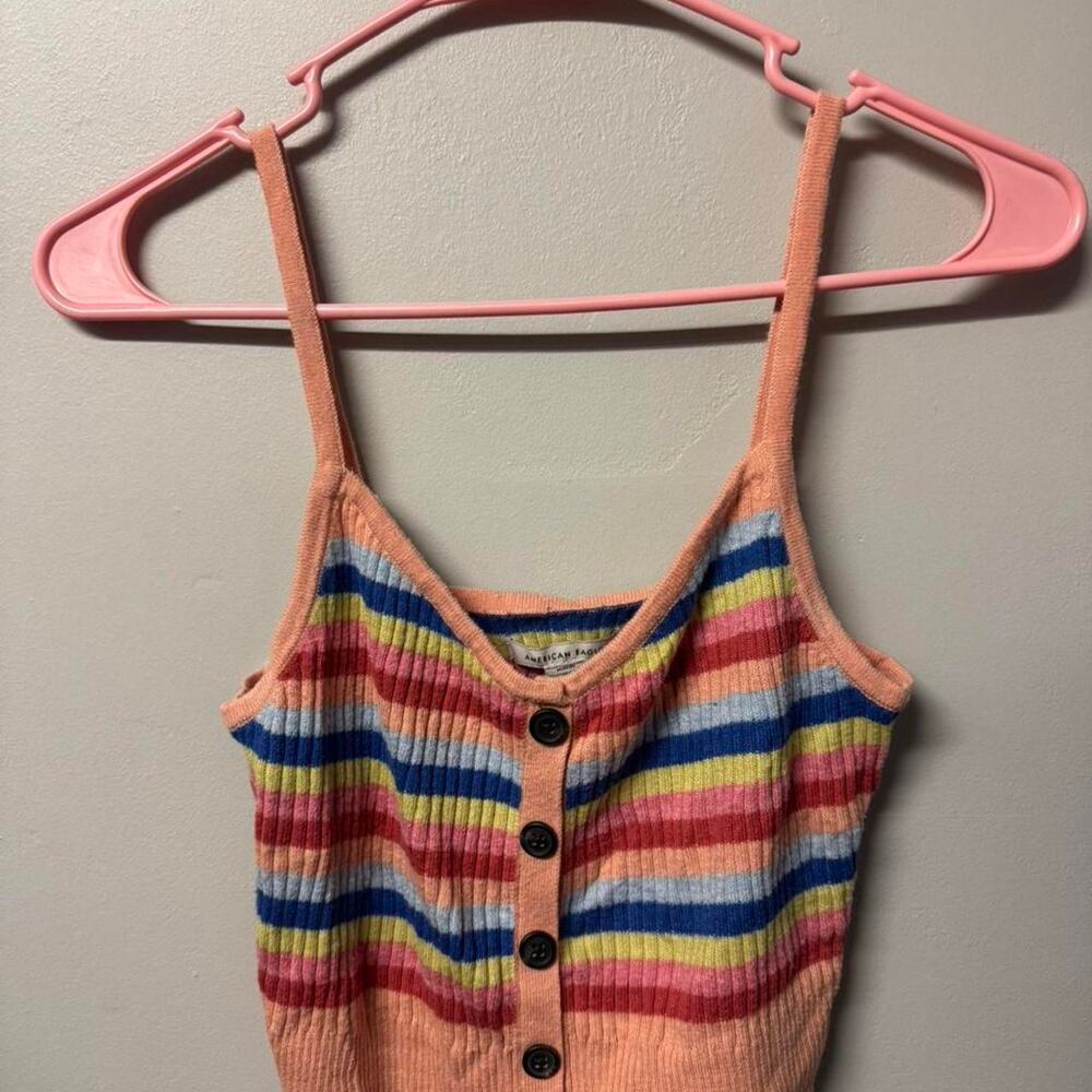 American eagle multicoloured striped cottagecore